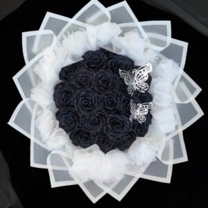 Black Glitter Charm